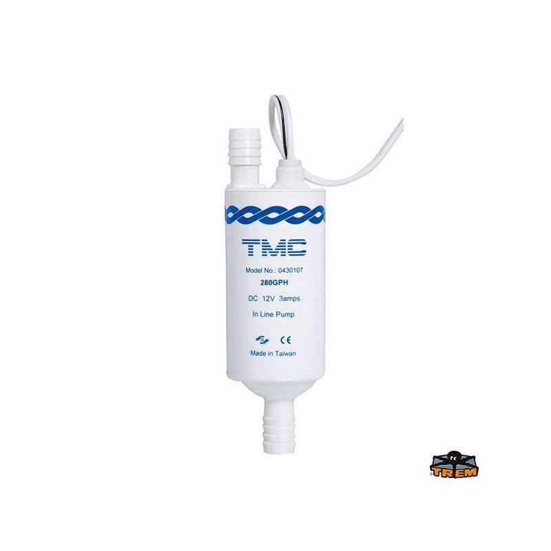 TREM POMPA IN LINEA 12V IDEALE PER LAVELLI E DOCCETTE