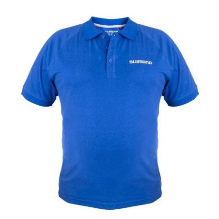 SHIMANO SHORT SLEEVE POLO BLU