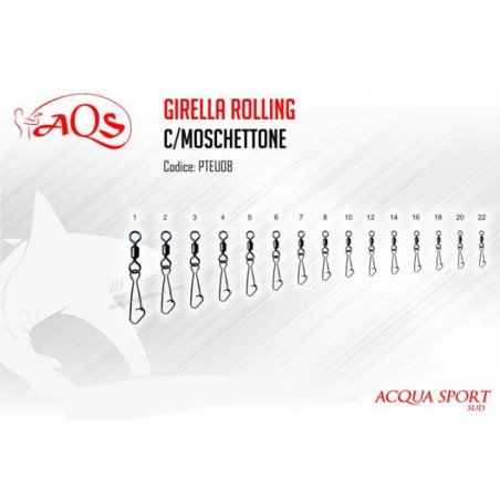 AQS GIRELLA ROLLING BRONZATE CON MOSCHETTONE