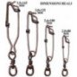 FILPESCA MOSCHETTONE INOX CON GIRELLA 1,80x80+2/0