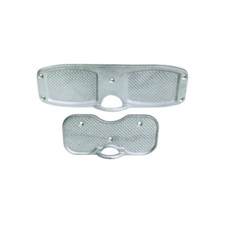 PIASTRA SALVAPOPPA IN ALLUMINIO ANODIZATO 310x100