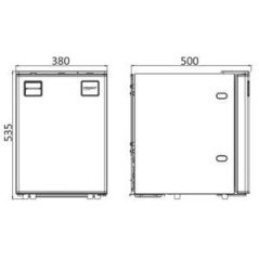 OSCULATI FRIGO CON PANNELLO FRONTALE CLEAN TOUCH 50L