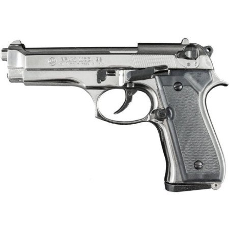 BRUNI REPLICA BERETTA CAL.8 NIKELATA PISTOLA A SALVE