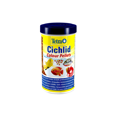 TETRA CICHLID COLOUR PELLETS 500ML