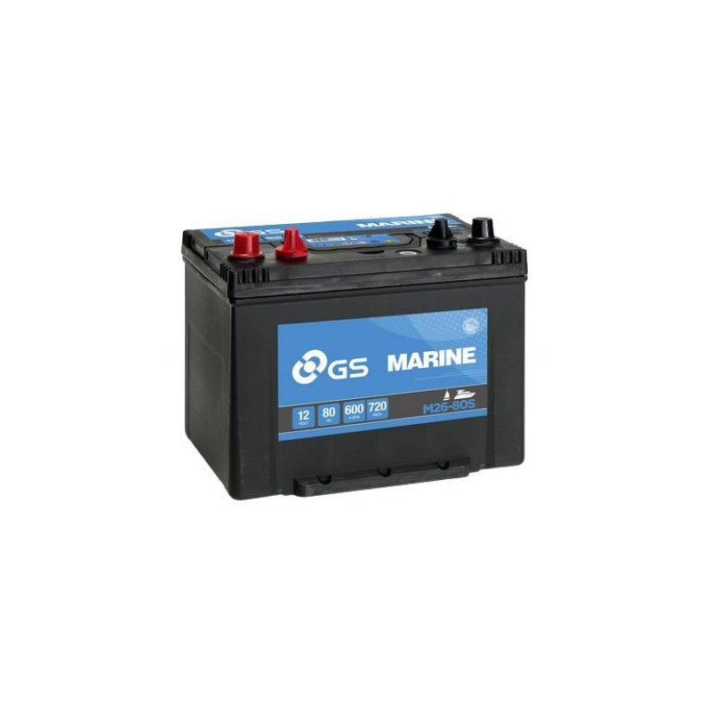 DSBATTERY BATTERIA NAUTICA MARINE GS YUASA 12V 80AH 650A