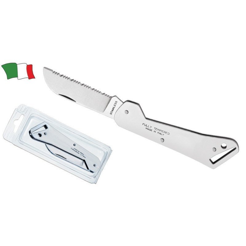 COLTELLO CLIPPER IN ACCIAIO INOX TEMPERATO