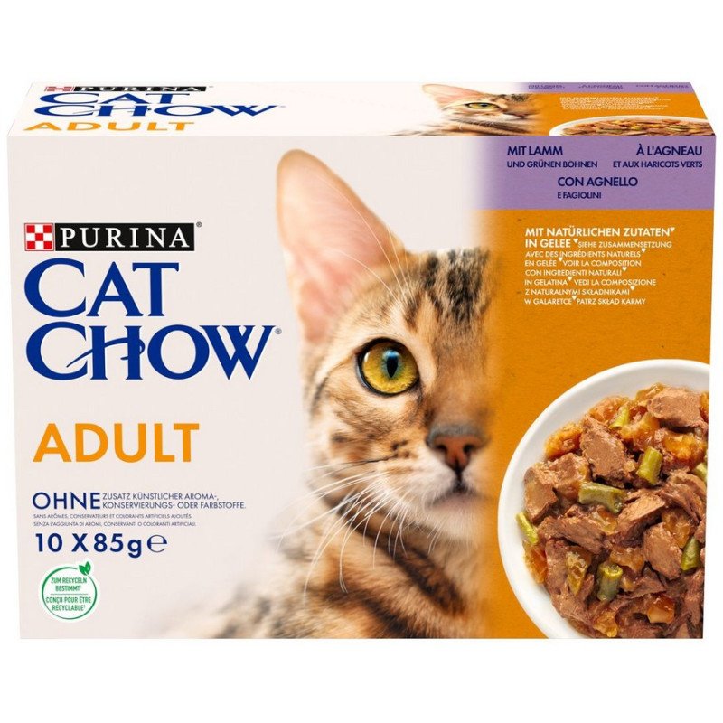 PURINA GATTO CAT CHOW ADULT AGNELLO 85GR