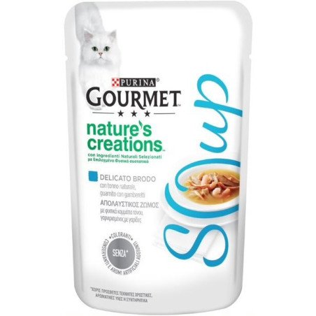 PURINA GATTO NATURE'S CREATIONS BRODO TONNO E GAMBERETTI