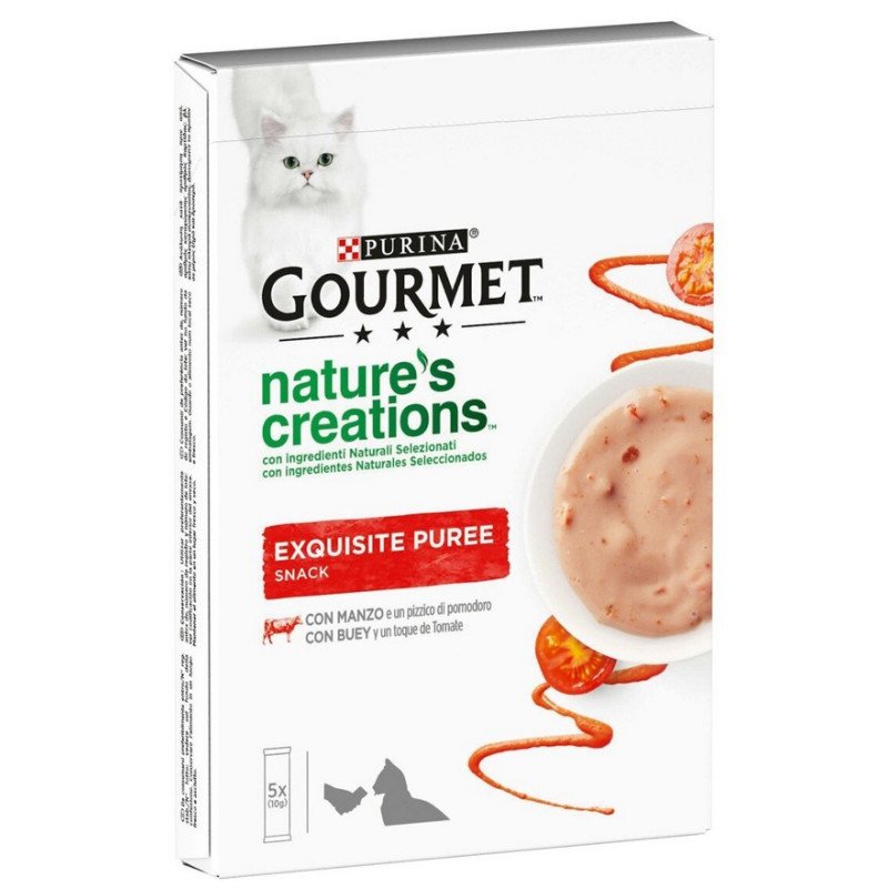 PURINA PRO PLAN GATTO NATURE'S CREATIONS PUREE MANZO 5X10GR