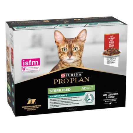 PURINA PRO PLAN STERILISED ADULT MAINTENANCE MANZO 85GR