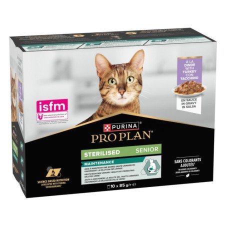 PURINA PRO PLAN STERILISED SENIOR MAINTENANCE TACCHINO 85GR