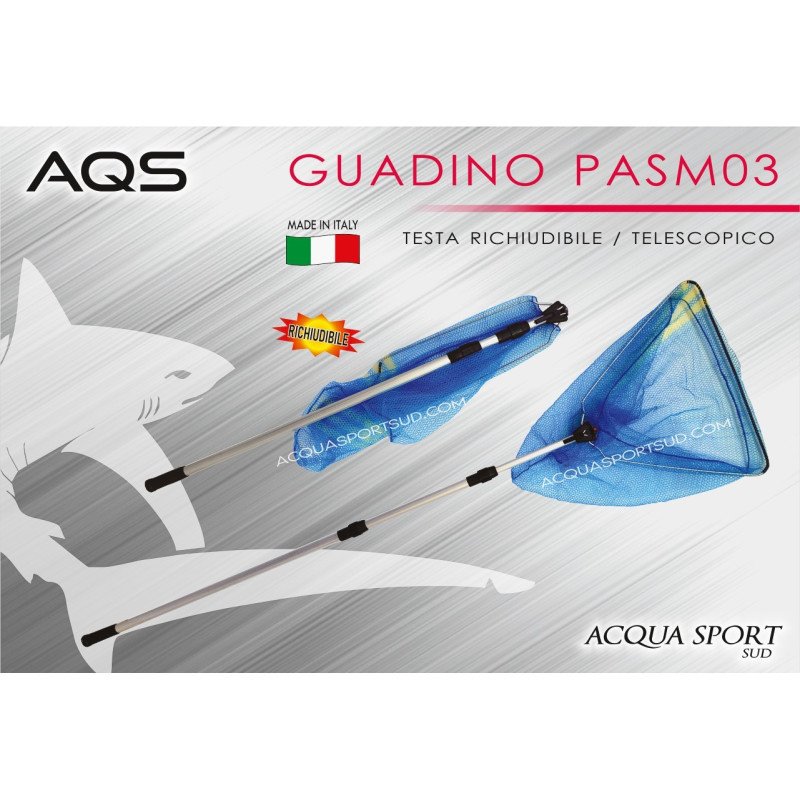 AQS GUADINO TELESCOPICO RICHIUDIBILE IN ALLUMINIO