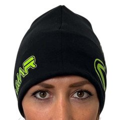 SALVIMAR CAPPELLO IN PILE NERO CON SCRITTA VERDE