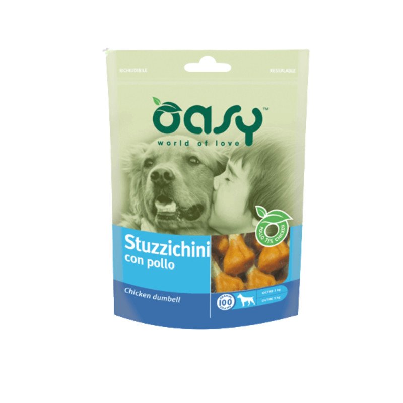 OASY CANE SNACK STUZZICHINI CON POLLO 100GR
