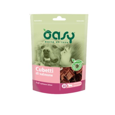 OASY CANE SNACK CUBETTI DI SALMONE 80GR