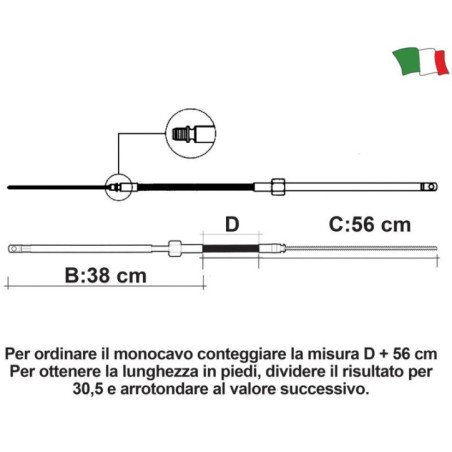 ULTRAFLEX CAVO TIMONIERA M58