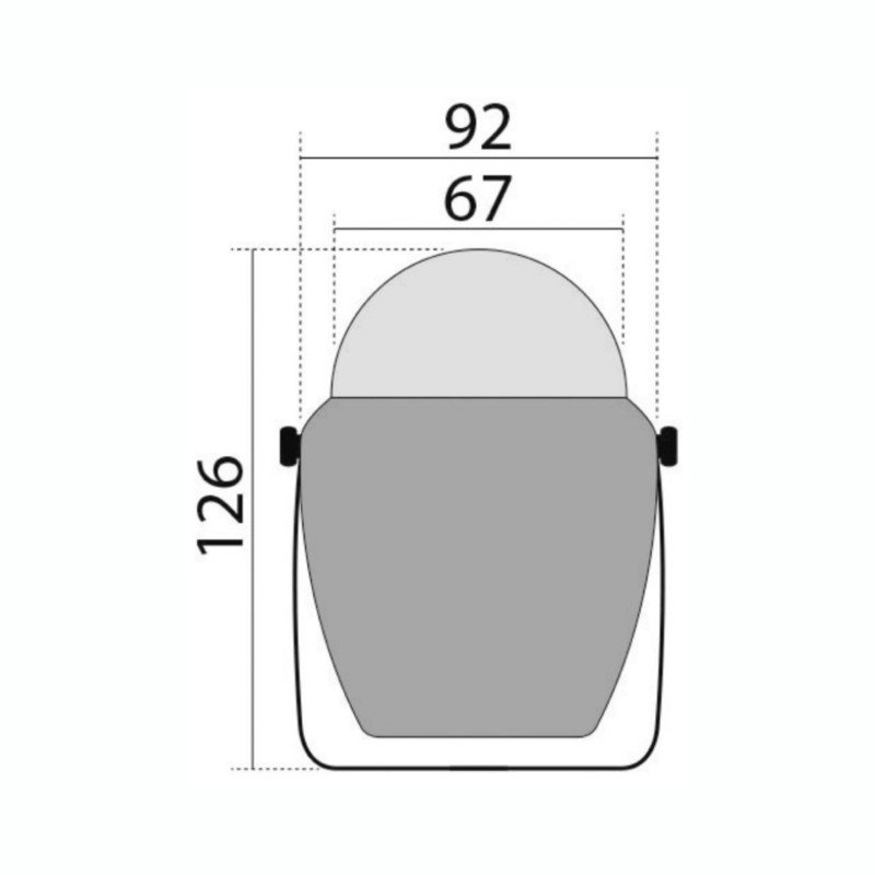 OSCULATI BUSSOLA SCOUT NERA 2" 5/8. ROSA NERA