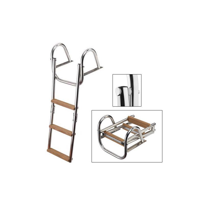 TREM SCALETTA PIEGHEVOLE IN ACCIAIO INOX