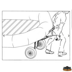 TREM CARRELLO ANTERIORE INOX