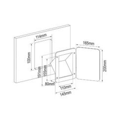 LALIZAS NICCHIA CONICA CON SPORTELLO 145X191MM