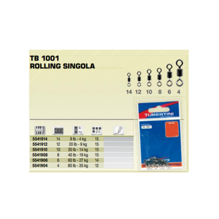 TUBERTINI GIRELLE TB-1001 ROLLING SINGOLA