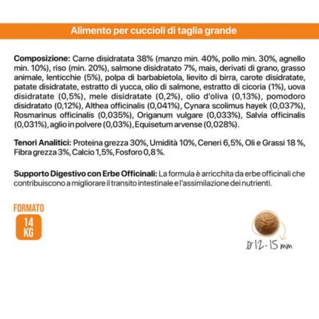 ALTHEA PUPPY JUNIOR MAXI MANZO POLLO AGNELLO E SALMONE 14KG