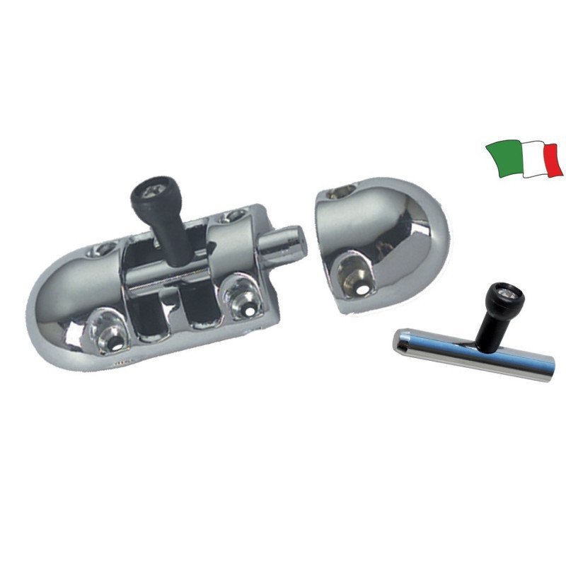 FS FERMAPORTA IN OTTONE CROMATO 85X30 MM