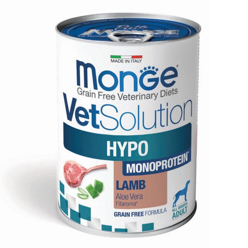 MONGE VETSOLUTION HYPO AGNELLO 400GR