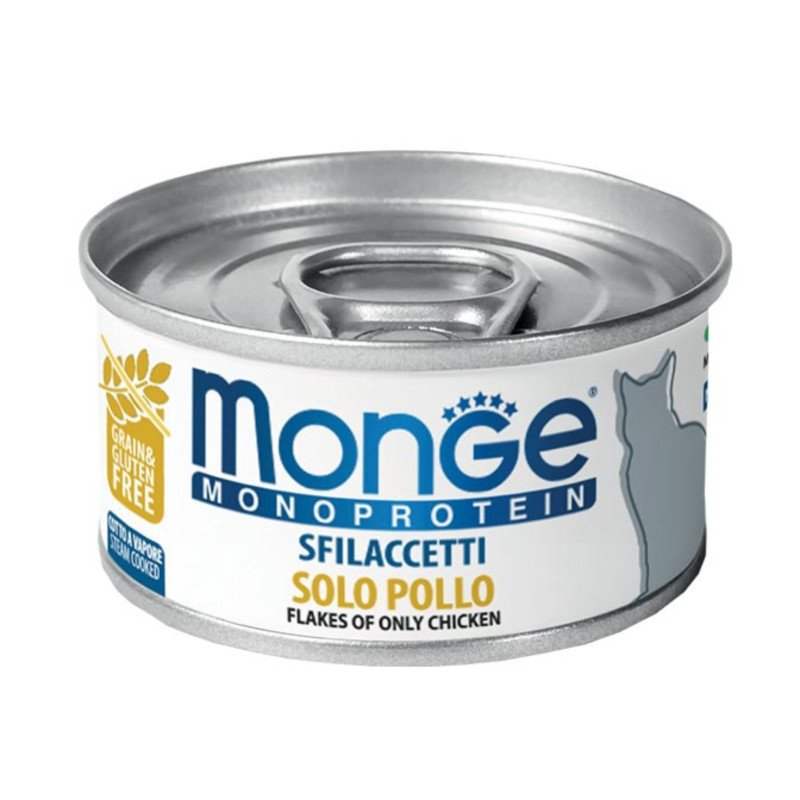 MONGE MONOPROTEIN SFILACCETTI POLLO 80GR