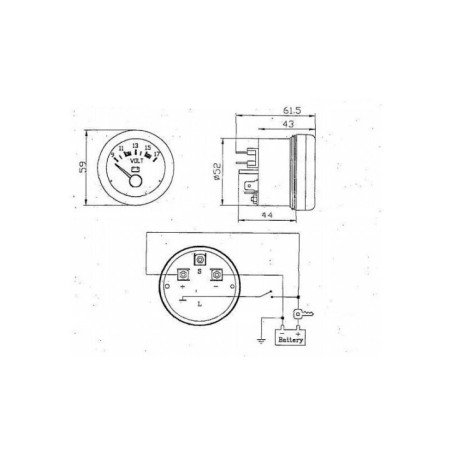 OSCULATI CONTAORE GUARDIAN 12 V