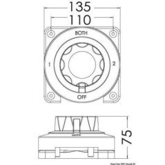 OSCULATI STACCABATTERIA DEVIATORE PER BATTERIA SELECTA