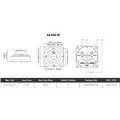 OSCULATI STACCABATTERIA DEVIATORE PER BATTERIA SELECTA