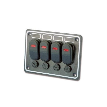 TREM PANNELLO STAGNO A QUATTRO INTERRUTTORI