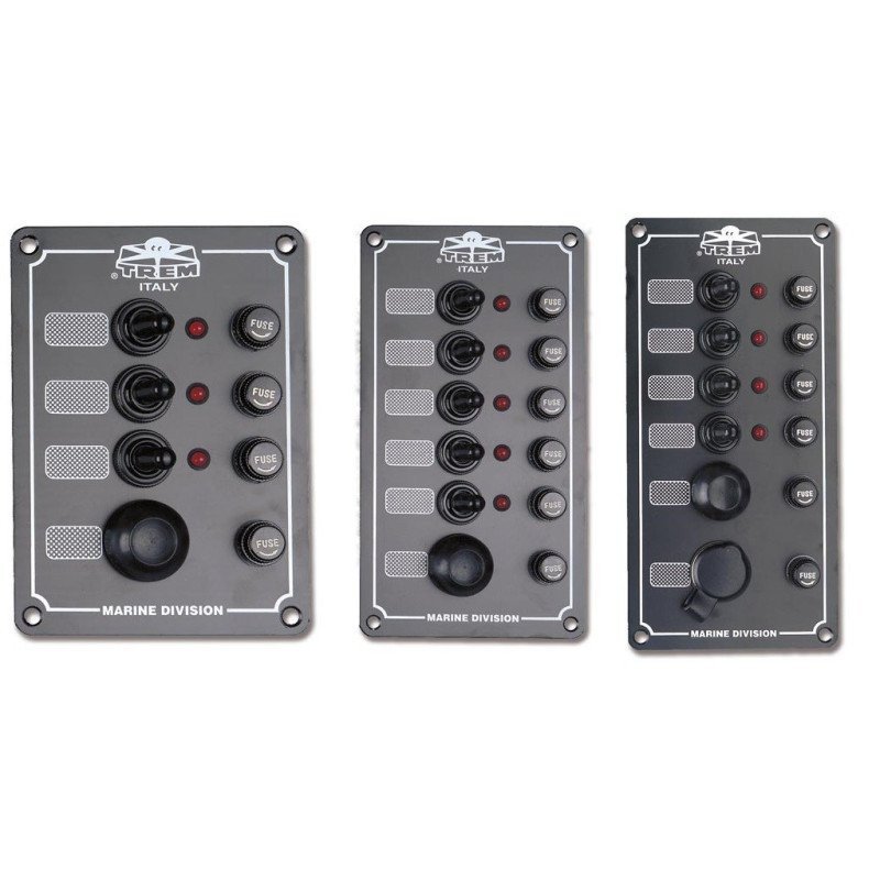 TREM PANNELLI ELETTRICI CON INTERRUTTORI STAGNI E SPIE