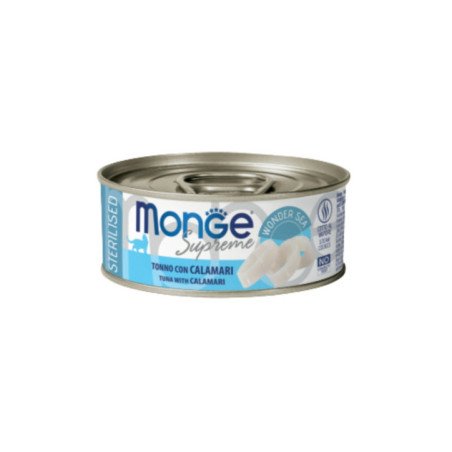 MONGE SUPREME STERILISED TONNO CON CALAMARI 80GR