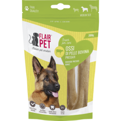 FLAIR PET OSSI DI PELLE BOVINA PRESSATI 200g 16CM