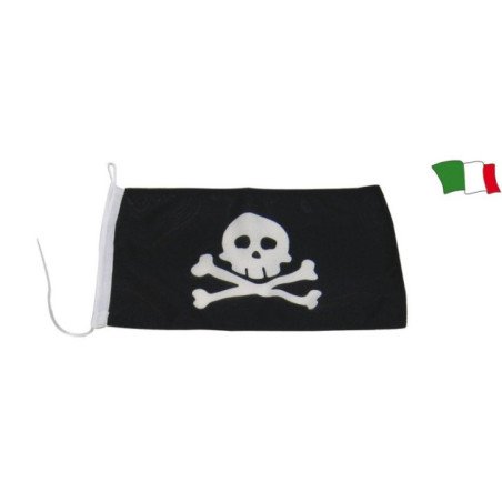 GFN BANDIERA PIRATA NERA CON TESCHIO 20X30 CM