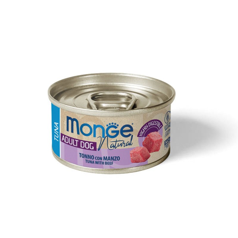 MONGE NATURAL ADULT TONNO CON MANZO 95GR