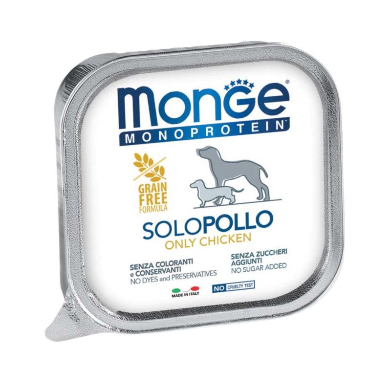 MONGE MONOPROTEIN PATE' SOLO POLLO 150GR