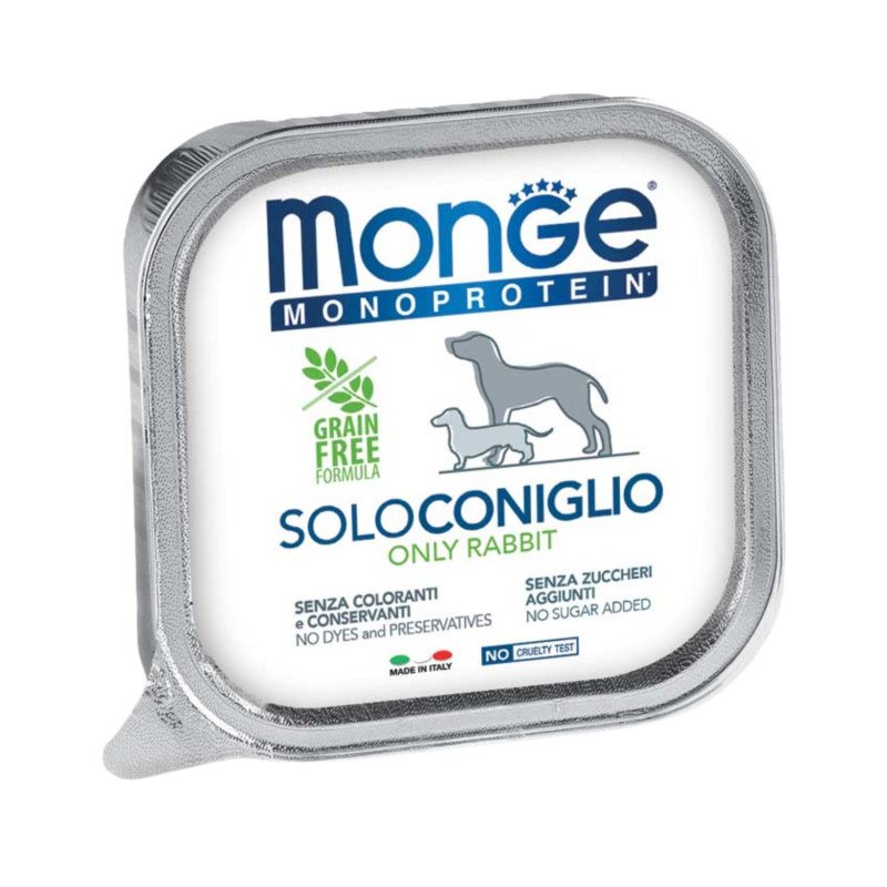 MONGE MONOPROTEIN PATE' SOLO CONIGLIO 150GR