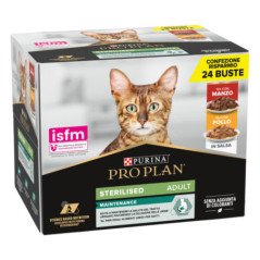 PURINA PRO PLAN STERILISED ADULT MAINTENANCE 2 GUSTI 85GR