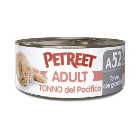 PETREET TONNO DEL PACIFICO ADULT A52 TONNO CON GRANCHIO 70GR