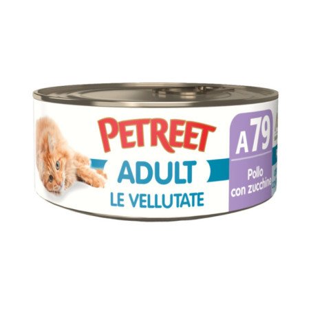 PETREET VELLUTATE ADULT A79 POLLO CON ZUCCHINE 70GR