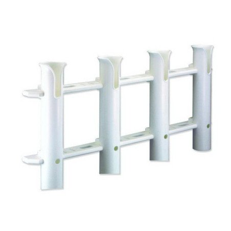 TREM PORTACANNE  MULTIPLO IN PLASTICA ANTIURTO 4 CANNE