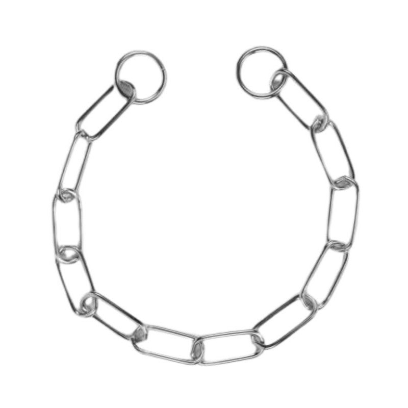 LEOPET COLLARE STRANGOLO A CATENA CON ANELLI LUNGHI