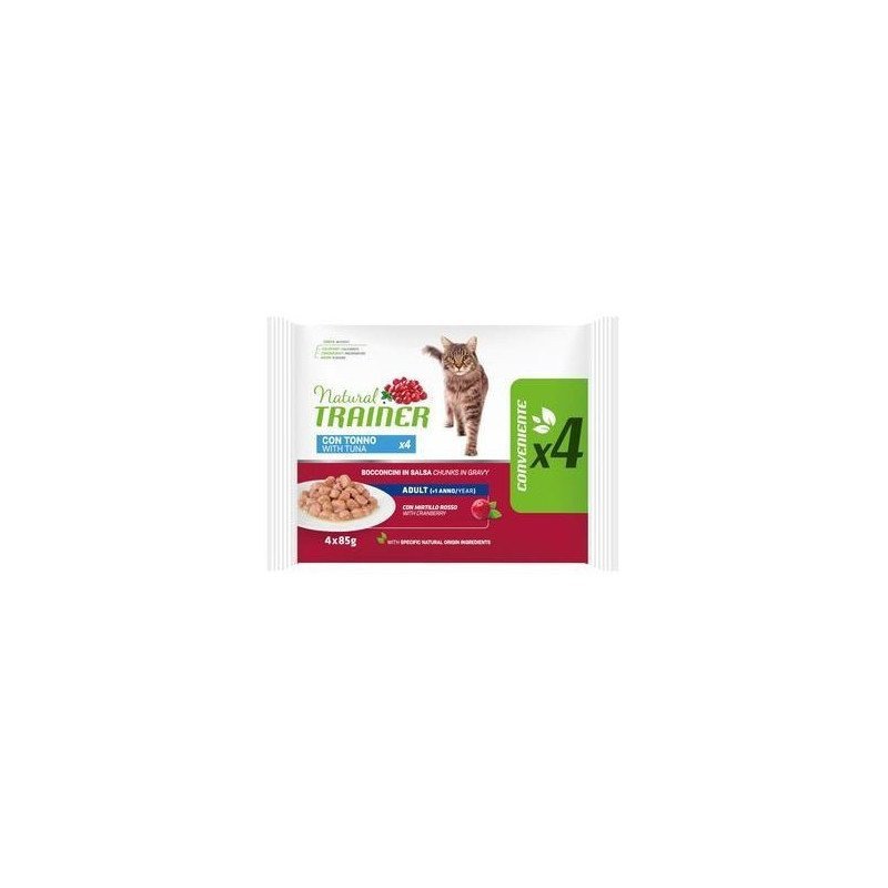 NATURAL TRAINER FLOW PACK ADULT TONNO 4X85G