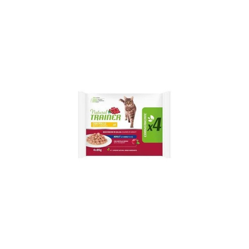 NATURAL TRAINER FLOW PACK ADULT POLLO 4X85G