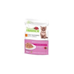 NATURAL TRAINER GATTO KITTEN E YOUNG TACCHINO 85GR