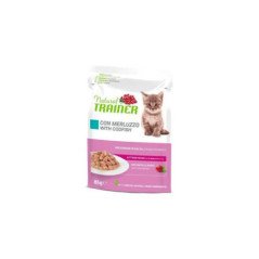 NATURAL TRAINER GATTO KITTEN E YOUNG MERLUZZO 85GR