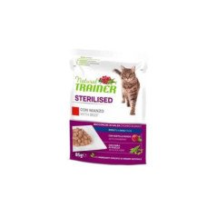 NATURAL TRAINER ADULT GATTO STERILISED AL MANZO 85GR